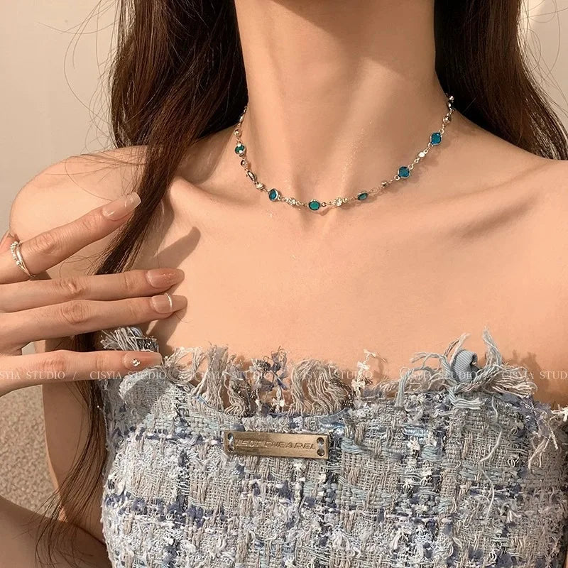 DaniLuxe “Celeste” Geometric Pendant Necklace