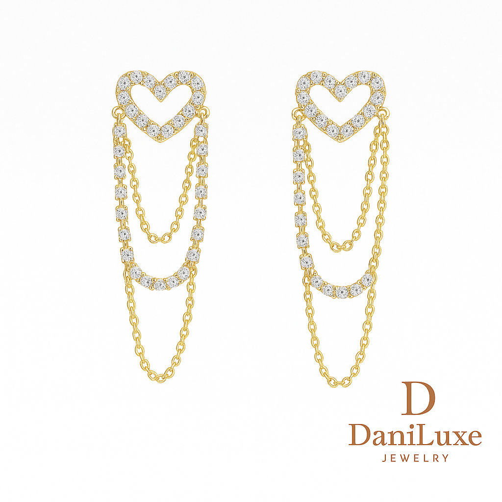 DaniLuxe™ Glitter Tassel Earrings