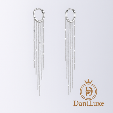 DaniLuxe™ Glitter Tassel Earrings