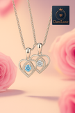 DaniLuxe™ Silver Heart Jewelry Set