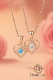 DaniLuxe™ Silver Heart Jewelry Set