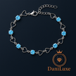 DaniLuxe™ Silver Heart Jewelry Set