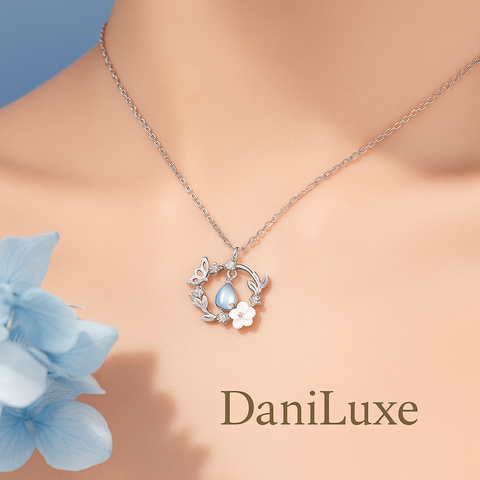 DaniLuxe™ Silver Butterfly Necklace