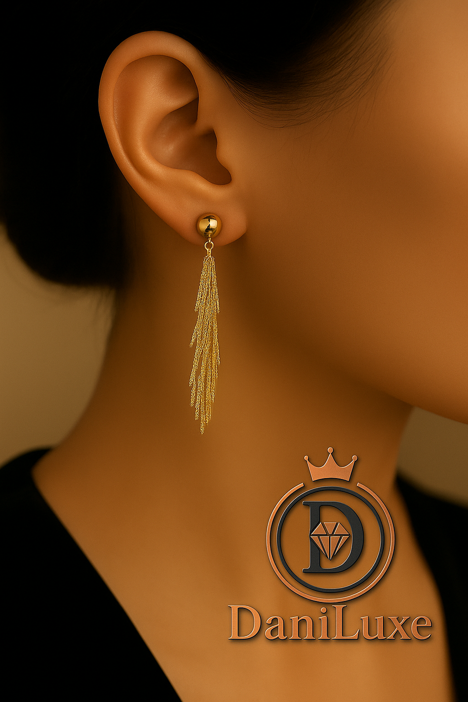 DaniLuxe™ Glitter Tassel Earrings