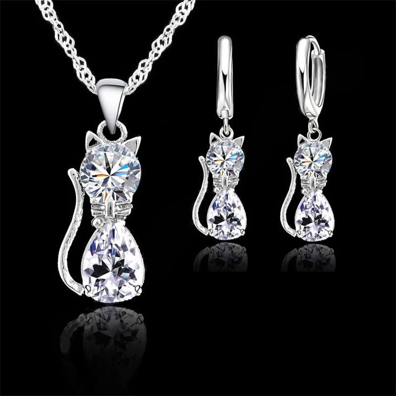DaniLuxe “Whispers of Grace” Fox Jewelry Set – Necklace & Earrings