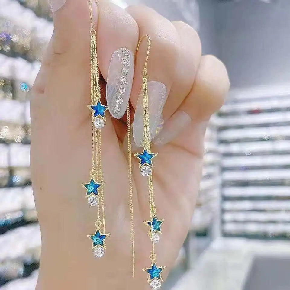 DaniLuxe “Golden Angle” Geometric Drop Earrings