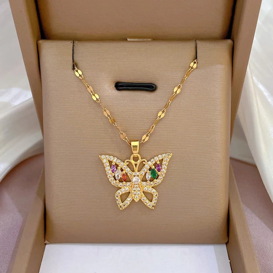 DaniLuxe “Infinite Heart” Zircon Circle Pendant