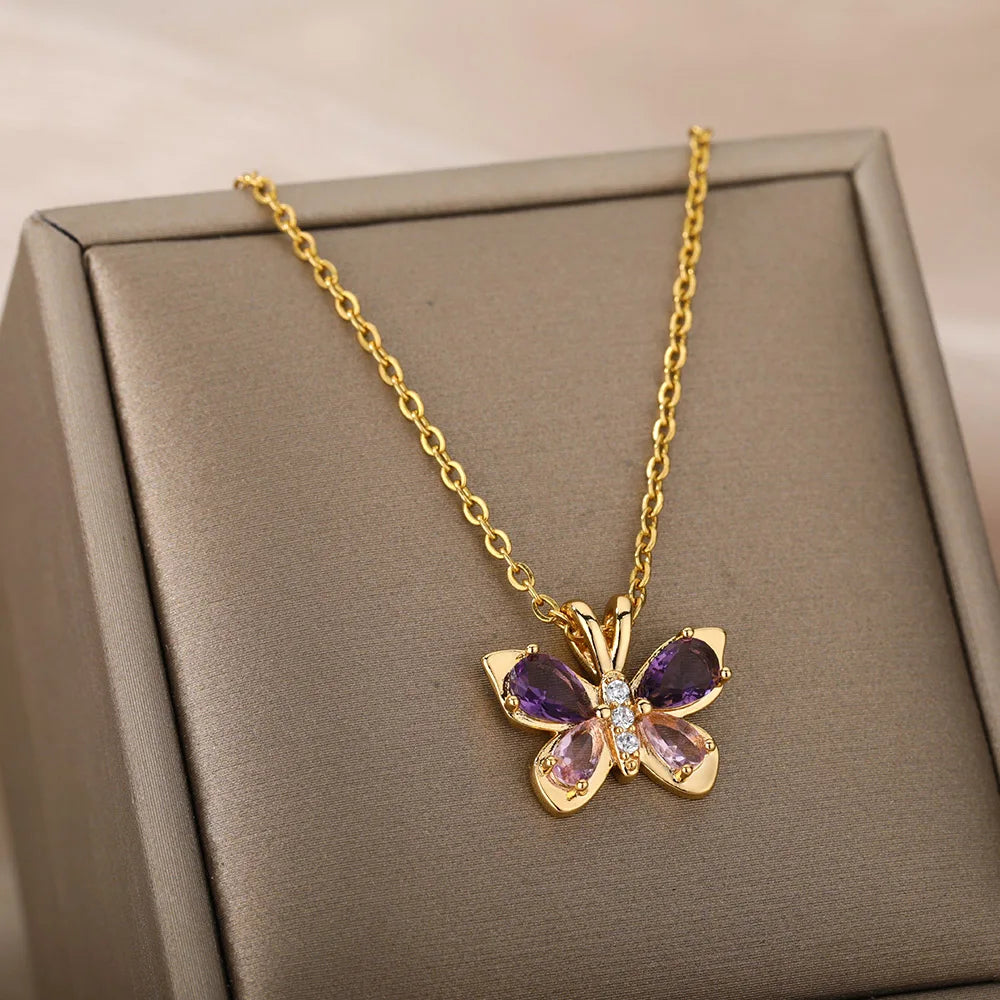DaniLuxe “LunaWing” Mood Pendant – Circle Design with Insect Motif