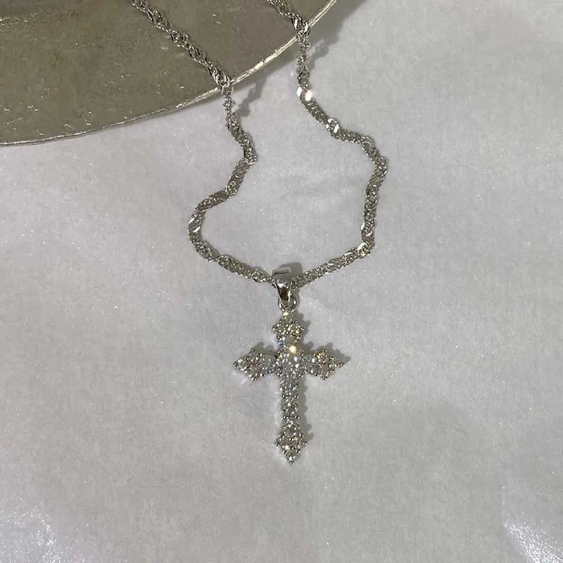 DaniLuxe “Radiant Faith” Mood-Tracking Cross Pendant Necklace