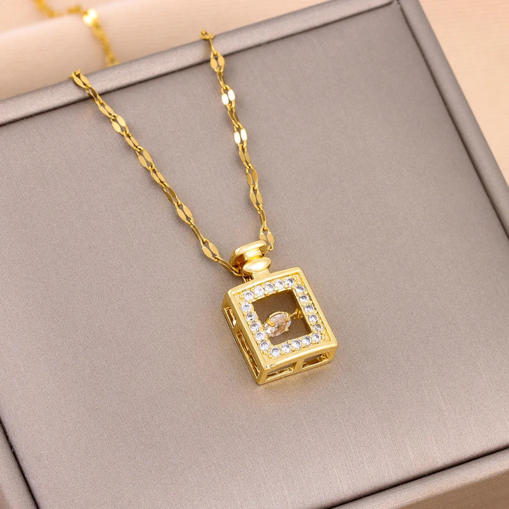 DaniLuxe “Infinite Heart” Zircon Circle Pendant