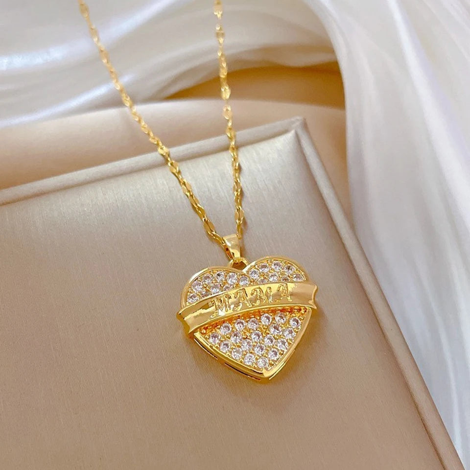 DaniLuxe “Infinite Heart” Zircon Circle Pendant