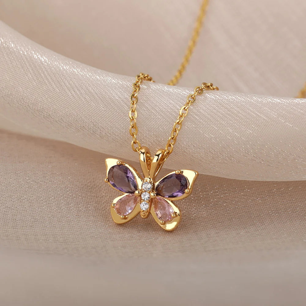 DaniLuxe “LunaWing” Mood Pendant – Circle Design with Insect Motif
