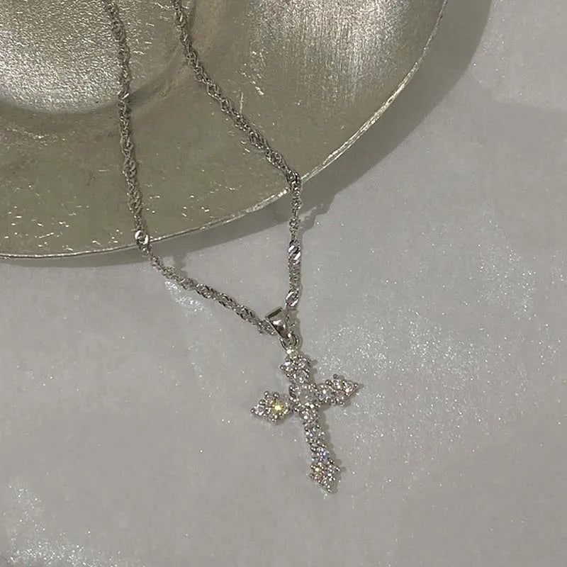 DaniLuxe “Radiant Faith” Mood-Tracking Cross Pendant Necklace